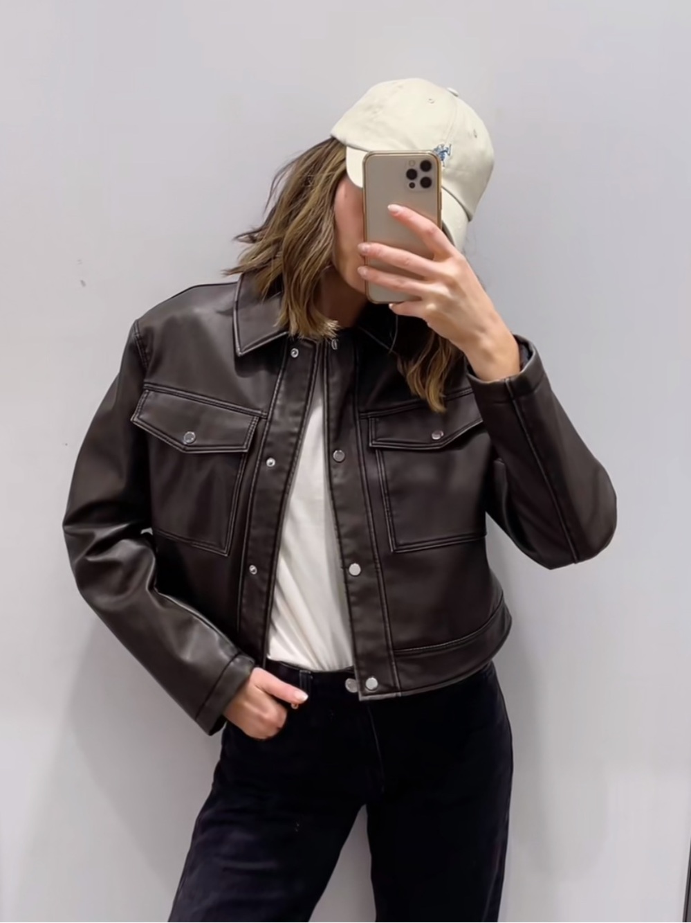 Zara Faux Leather Jacket